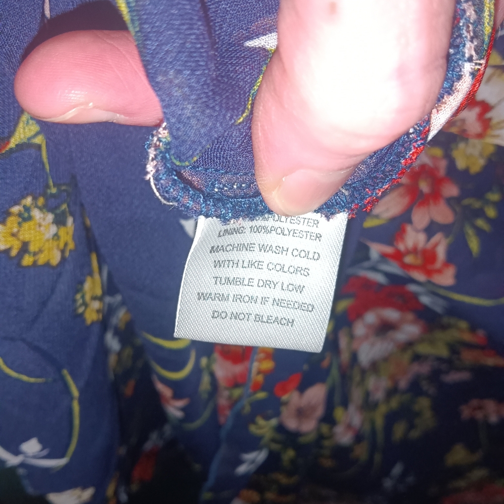 EUC Indigo Rose Floral Maxi Dress PM - Picture 12 of 12